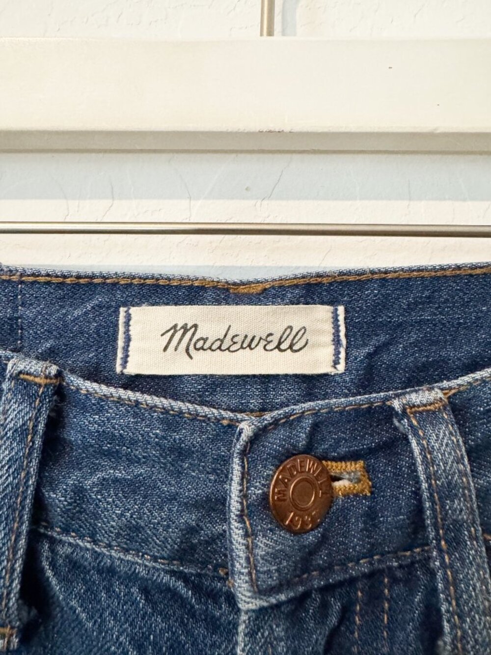 Madewell The Perfect Vintage Jeans Size 24 Casual Capsule Dark Wash Preppy Blue - Picture 6 of 10